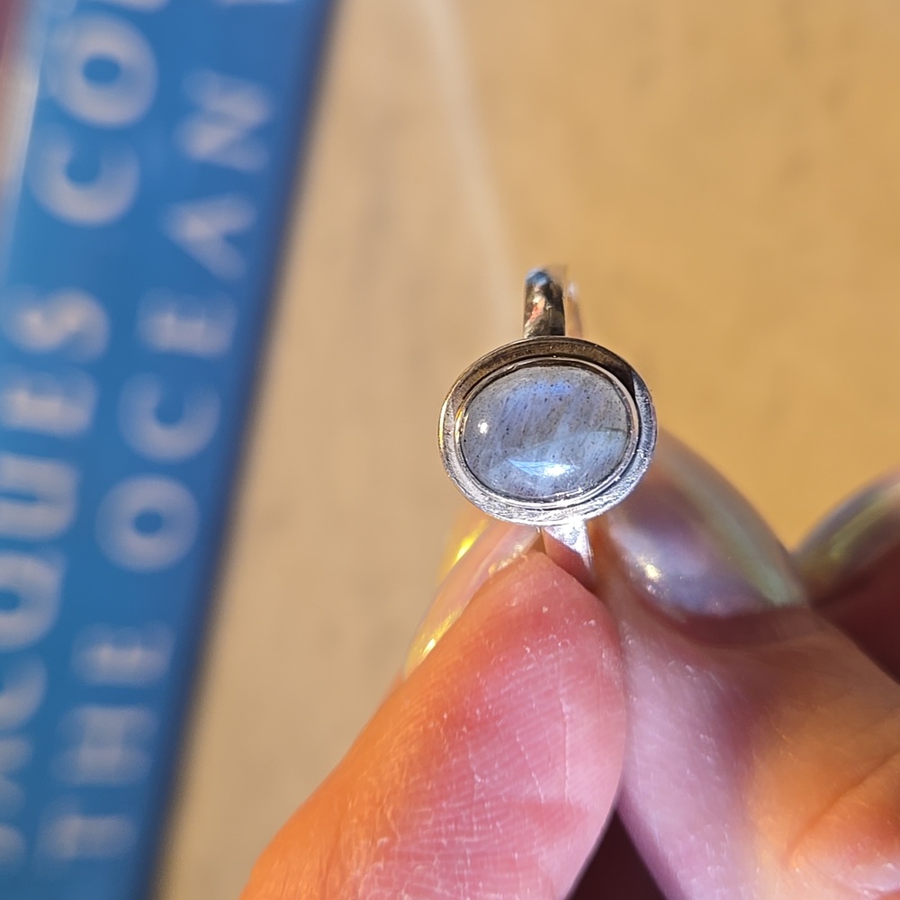 Labradorite Solid Sterling Silver Ring - image 3